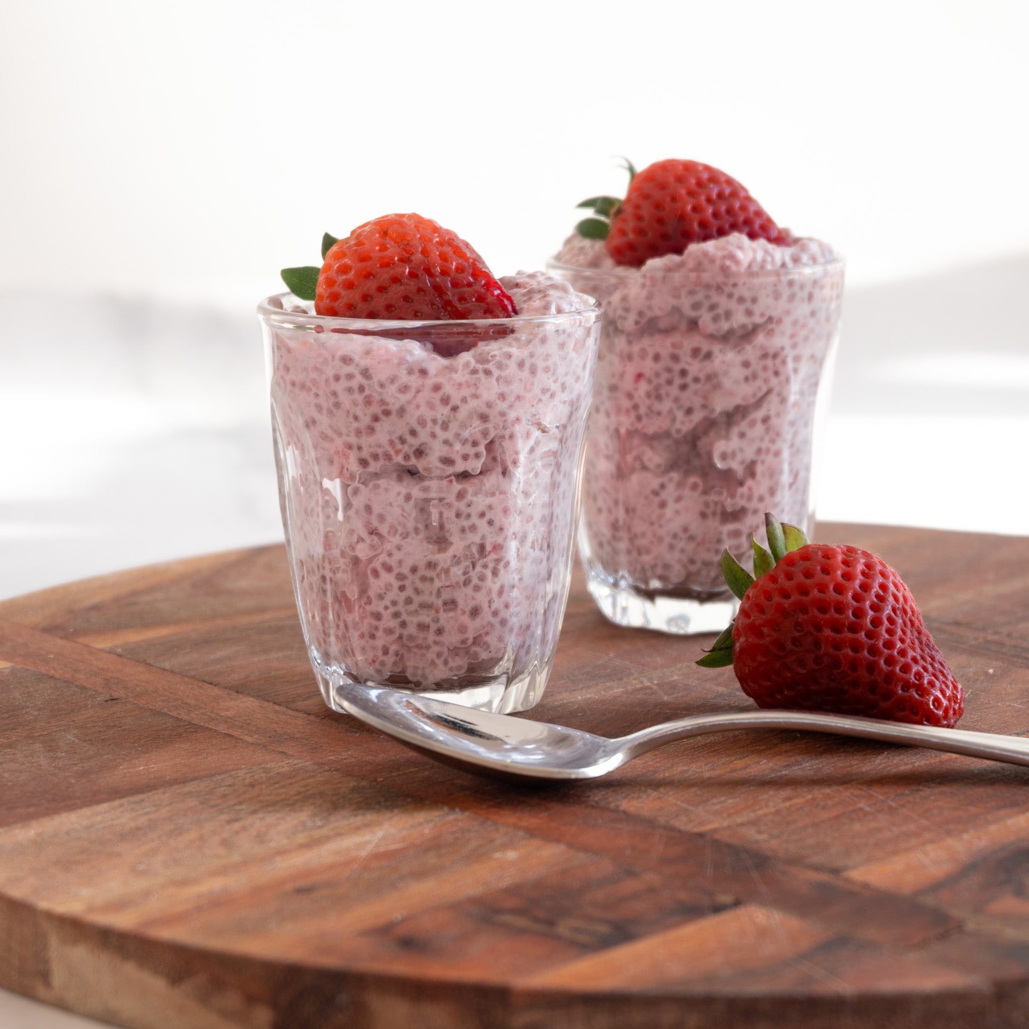 Strawberry and Lime Chia Pudding