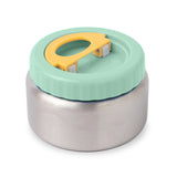 remoavable insulated food jar with mint lid