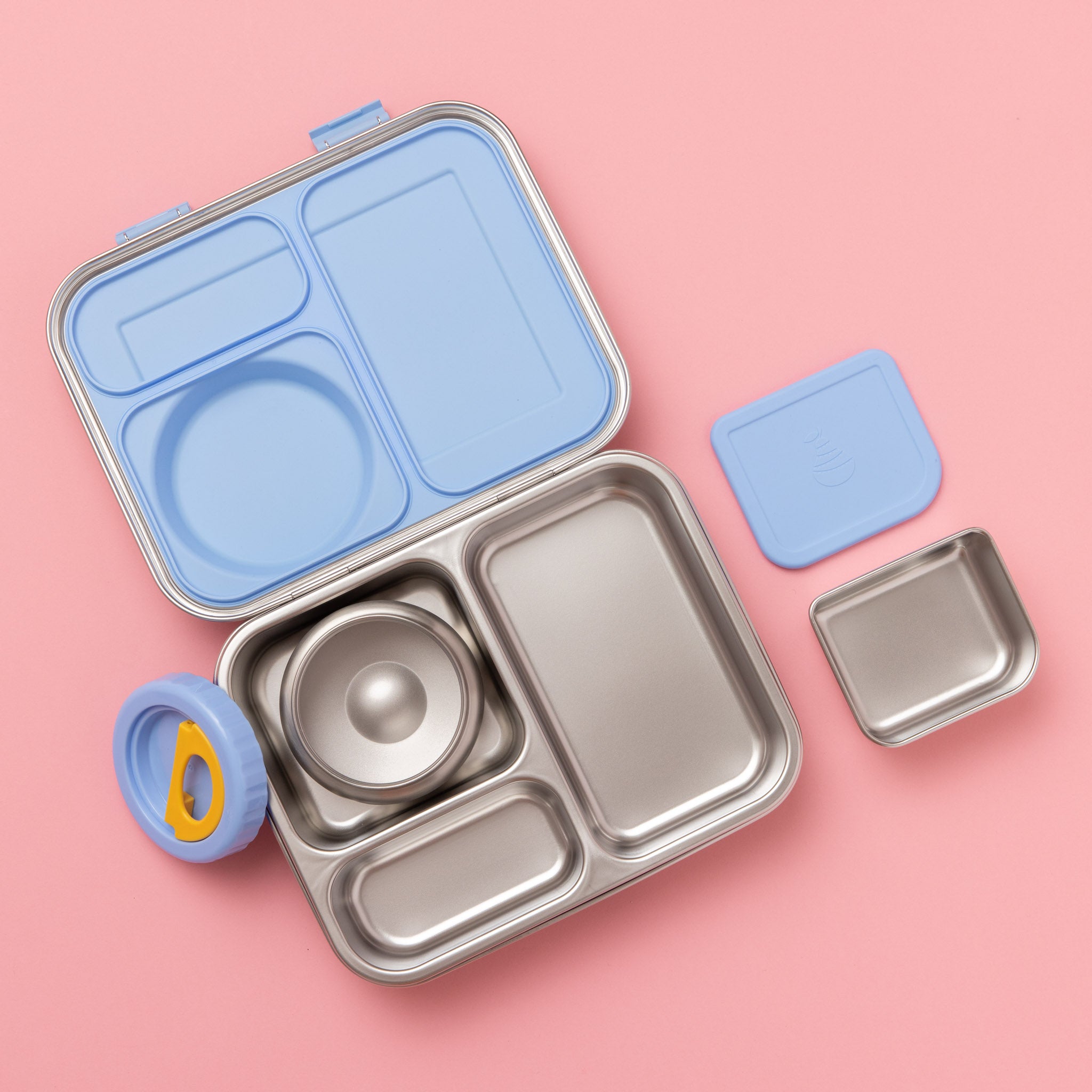 The Hot n Cold Hero Box (Blue) Stainless Steel Lunch Box with In