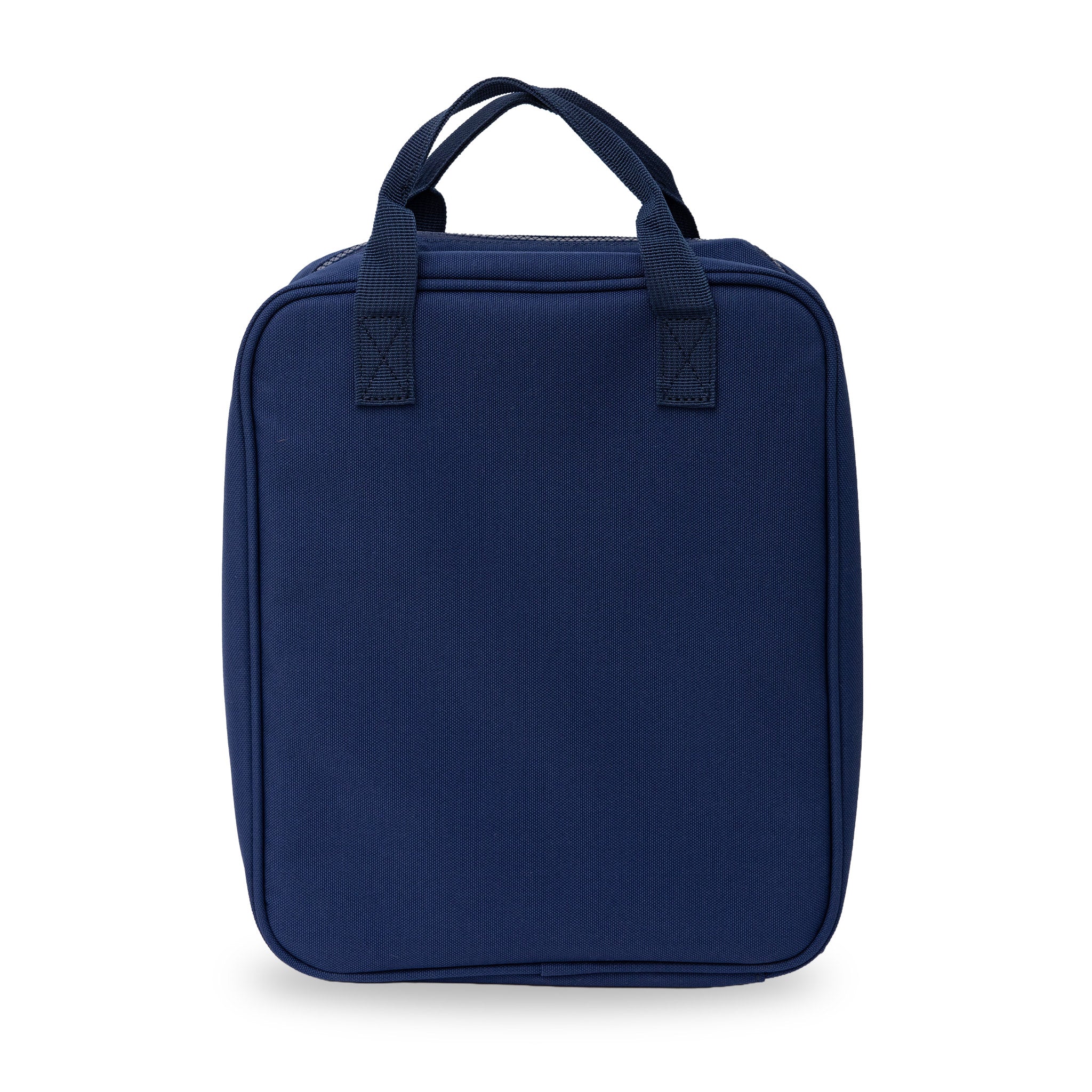 Navy Jumbo lunch bag from the back 
