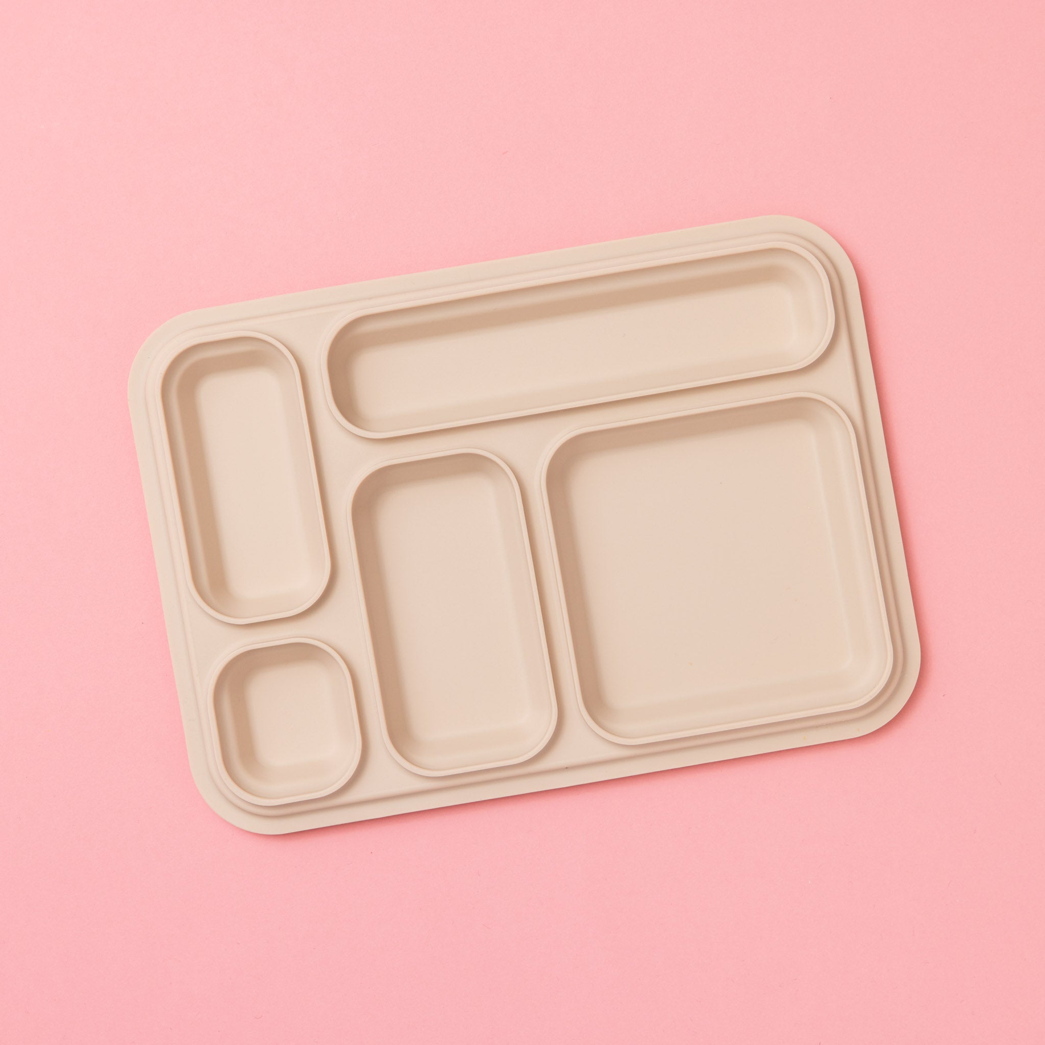 soft lilac silicone replacement seal for our 5 compartment stainless steel lunch box