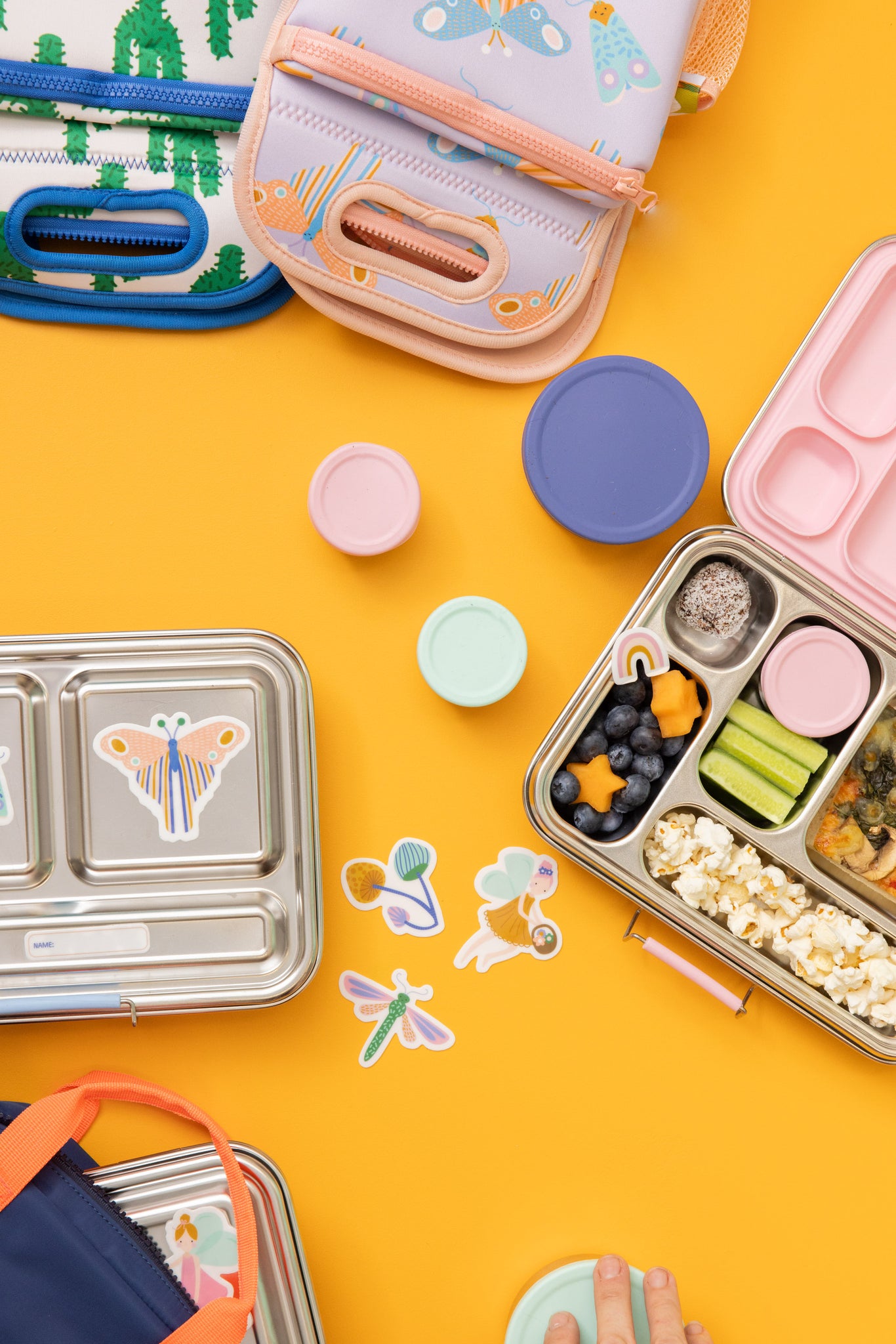 Lunch Box Customized Sticker Reusable Lunch Box Stickers - Fairy Garden Magic