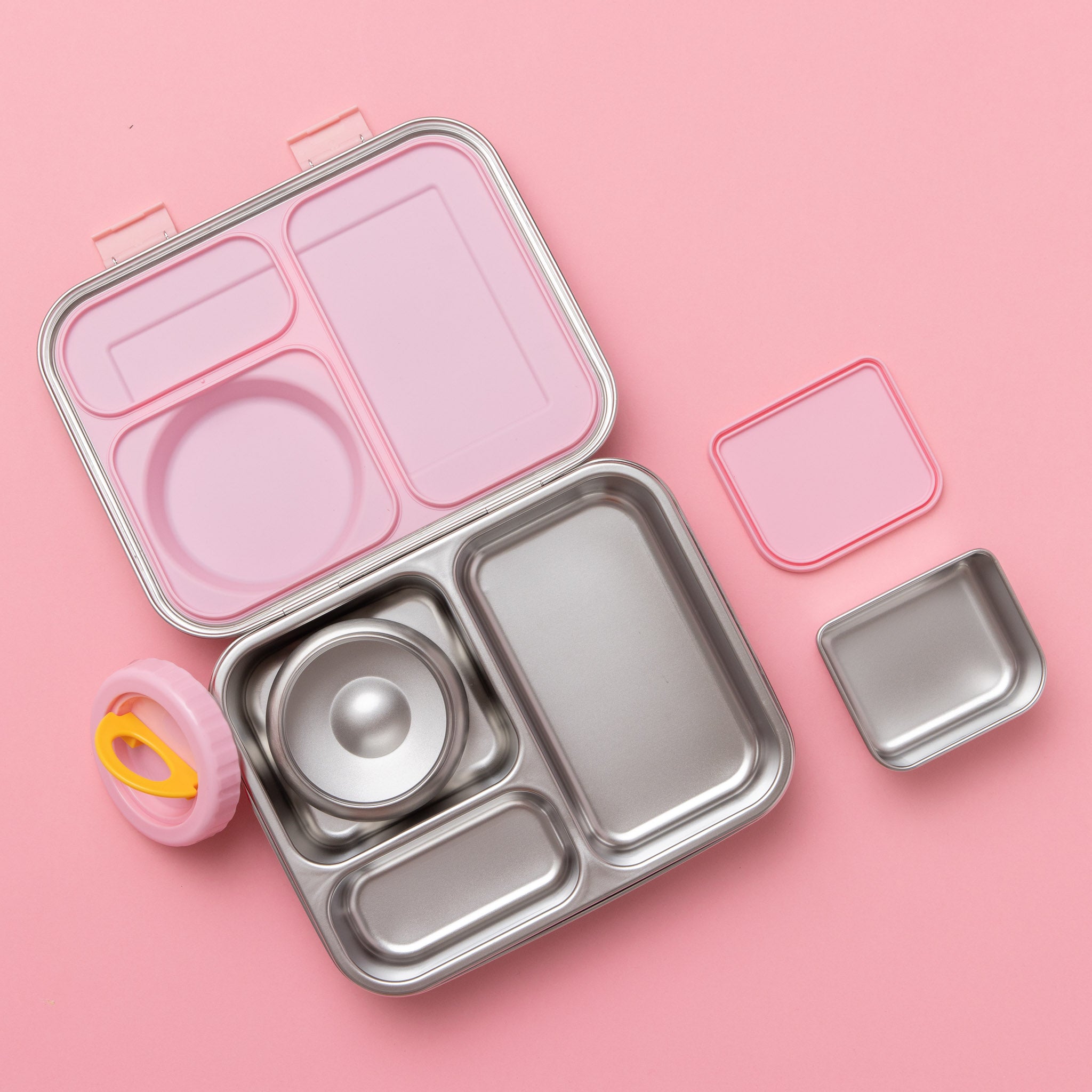 The Hot n Cold Hero Box (Pink) Stainless Steel Lunch Box with In