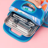 surfs up neoprene lunch bag with 5 compartment lunch bag iside
